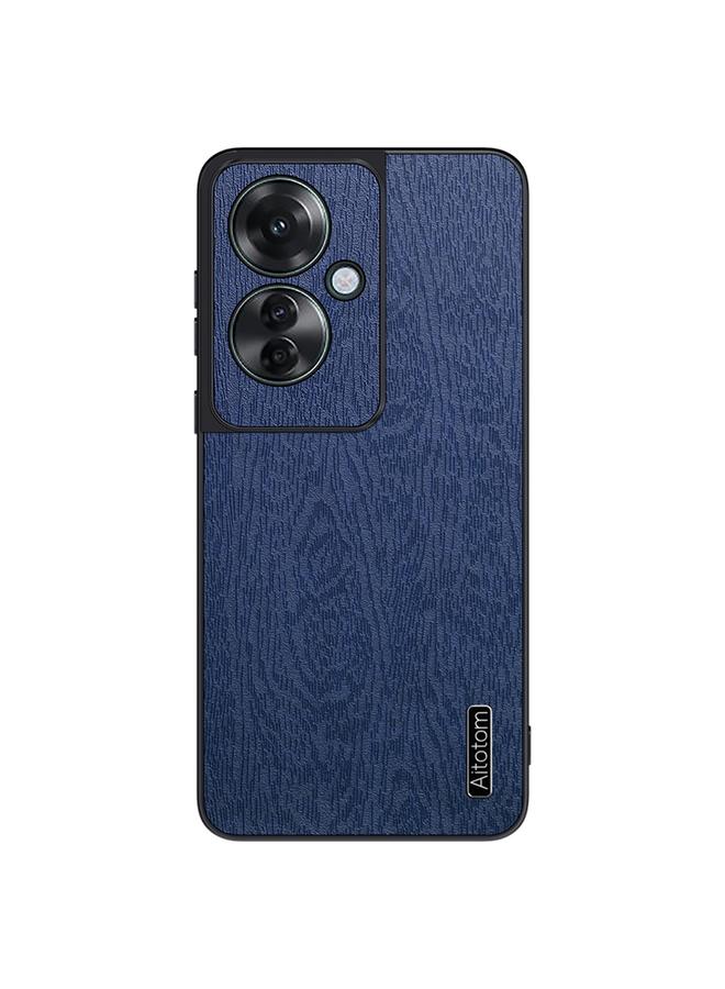S-TOP Case For OPPO Reno11 F Tree Bark Leather Shockproof Phone Case - Image 1