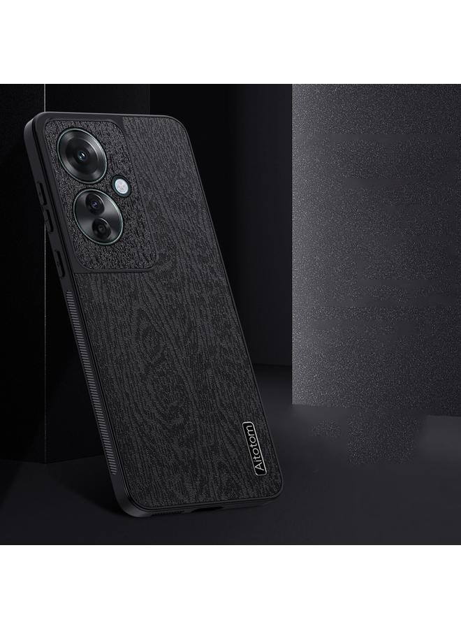 S-TOP Case For OPPO Reno11 F Tree Bark Leather Shockproof Phone Case - Image 3