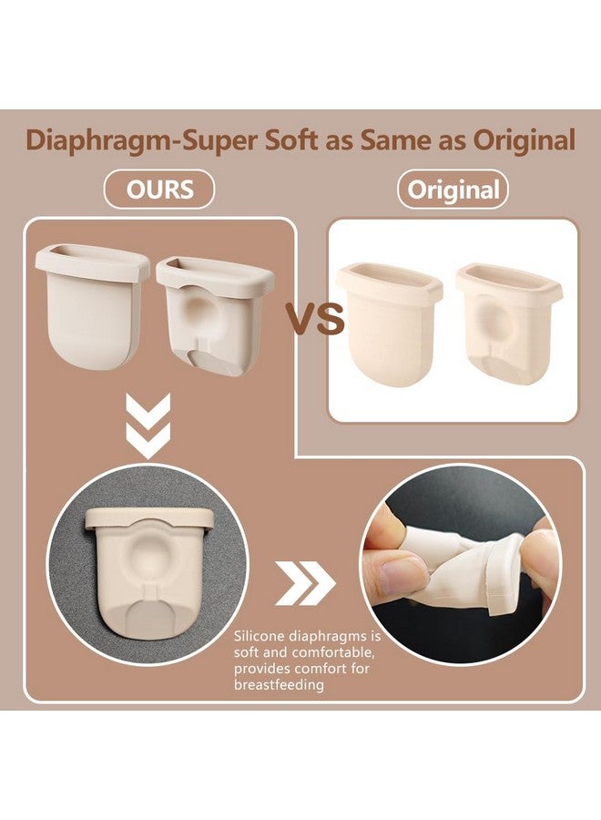 IVARONAL 6pcs Duckbill Valves and 4pcs Silicone Diaphragms Compatible with eufy S1 Pro/S1/E10/E20 Breast Pump, Replace for Lansinoh Discreet Duo/NCVI/NICEGREEN/Nuliie/Zooawa S32 Breast Pump Parts - Image 5