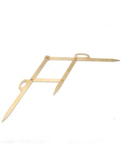 yuyte Eyebrow Stencil Eyebrow Guide Ruler Eyebrow Ruler Eyebrow Measure Ruler Eyebrow Measure Tool Microblading Ruler Eyebrow Stencil Ruler Eyebrow Stencil Positioning Tool Stainless Steel[Gold]  - Image 2