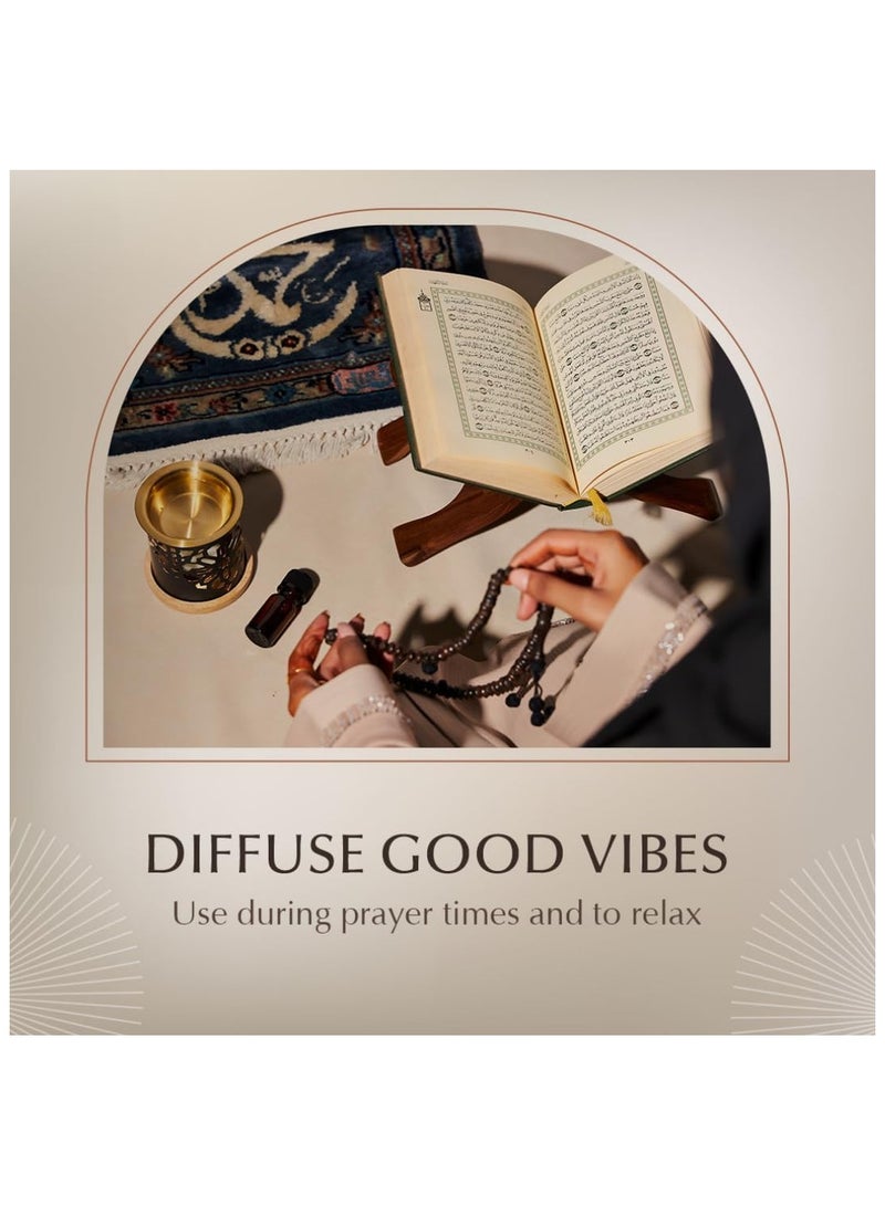 Dukhni Arabian Oud Diffuser Oil Set – Oud Ibtisam, Qamar & Habayeb | 3 x 10ml Premium Fragrance Oils | Long Lasting Aromatherapy | Vegan & Cruelty-Free - Image 3