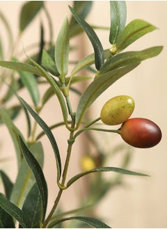 Zvezvia 6ft Artificial Olive Tree Tall Fake Potted Olive Silk Tree with Planter Large Faux Olive Branches and Fruits Artificial Tree for Modern Home Office Living Room Floor Decor Indoor  - Image 4