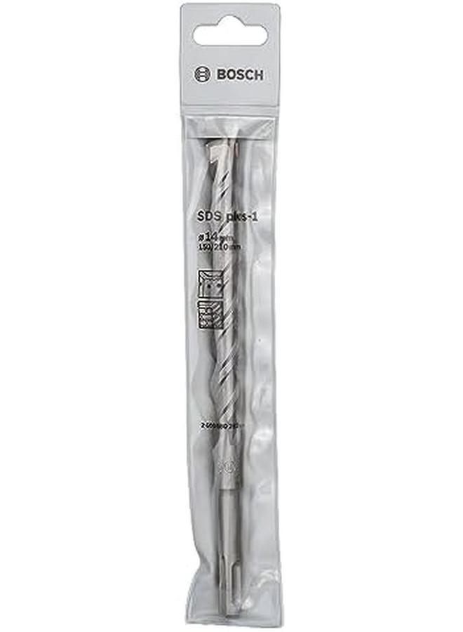 BOSCH Sds Plus 1 Drill Bit For Rotary Hammer Drills Optimised For Drilling Inch Concrete 2 Flute U Shape Flute Design Provides Effective Dust Removal 14.00 Mm Diameter 210 Mm Total Length 1 Pcs - Image 2