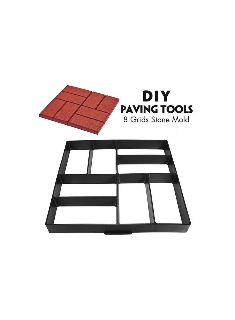 Generic 1-Piece DIY Path Maker Mould,Walk Pavement Maker Mould,Reusable Concrete Paving Mold,Durable Garden Lawn Floor Paving Mold  - Image 1