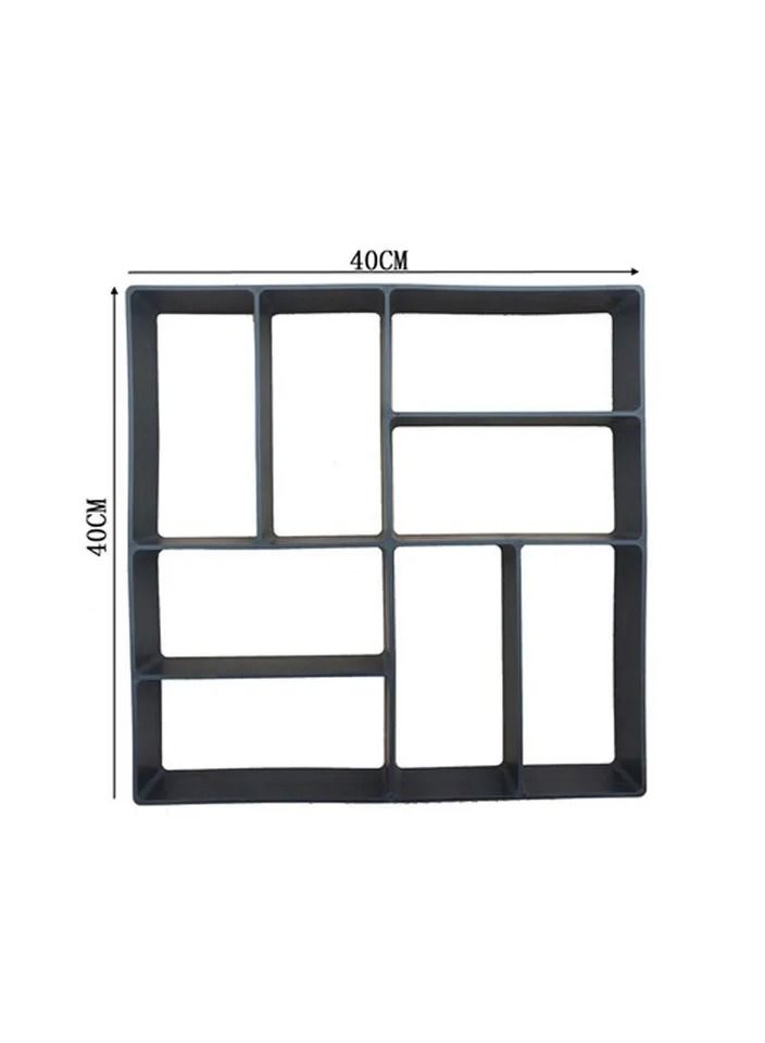 Generic 1-Piece DIY Path Maker Mould,Walk Pavement Maker Mould,Reusable Concrete Paving Mold,Durable Garden Lawn Floor Paving Mold  - Image 4
