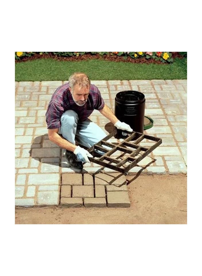 Generic 1-Piece DIY Path Maker Mould,Walk Pavement Maker Mould,Reusable Concrete Paving Mold,Durable Garden Lawn Floor Paving Mold  - Image 3