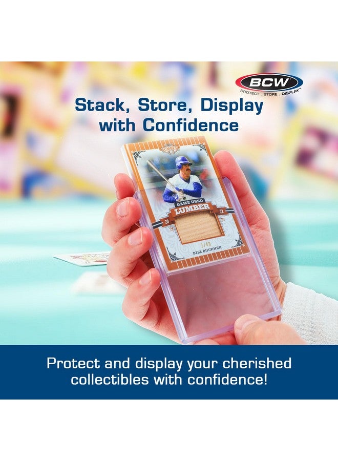 BCW 197 PT. Thick Card Topload Holder - Pack of 10 | Durable Rigid PVC Toploader | Toploaders for Memorabilia, Jersey, Patch, and Relic Cards | Ideal for Collectors and Hobbyists - Image 5