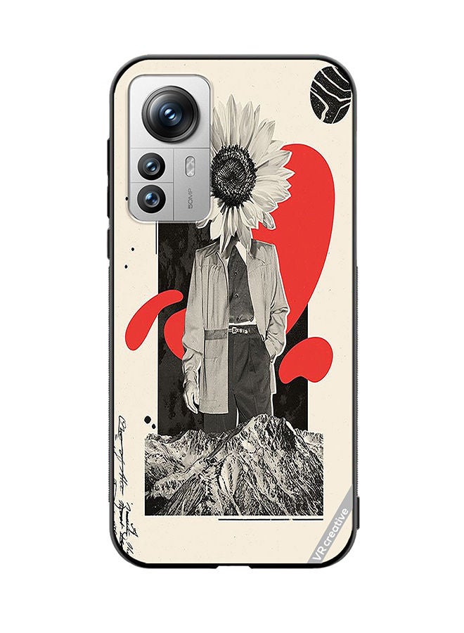 VR CREATIVE Protective Case Cover For Xiaomi 12X Flower Face Of A Man Design Multicolour - Image 1