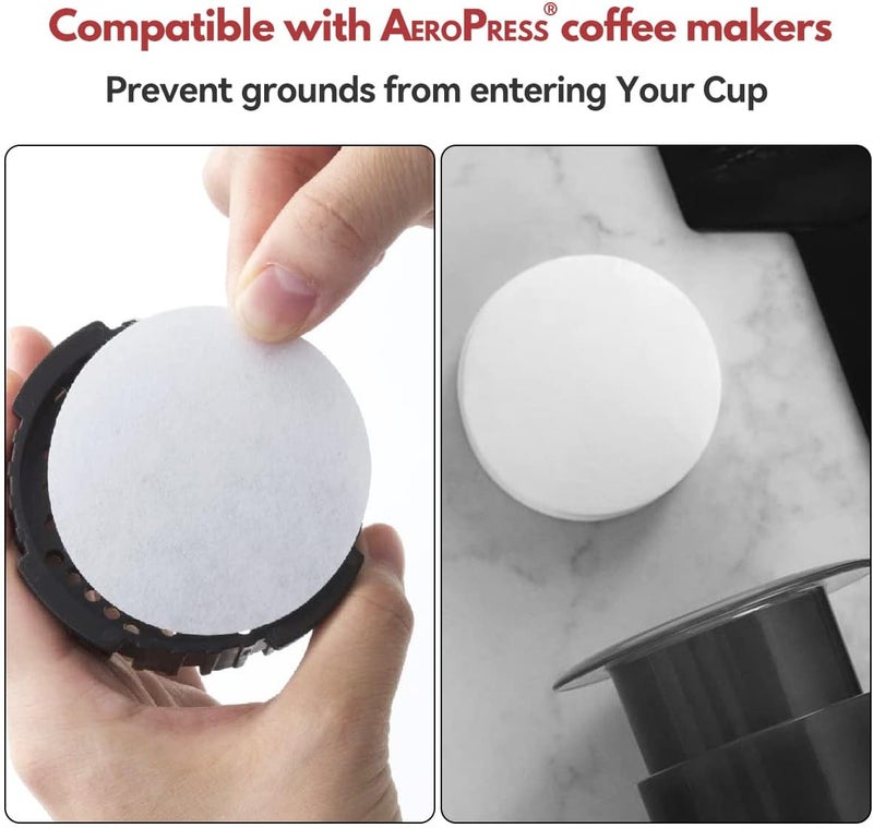 Proxima Direct 400 PCS Paper Filter Compatible with Aeropress All Coffee and Espresso Makers, Vegan Non Bleached Natural Paper Micro-Filters - Image 3