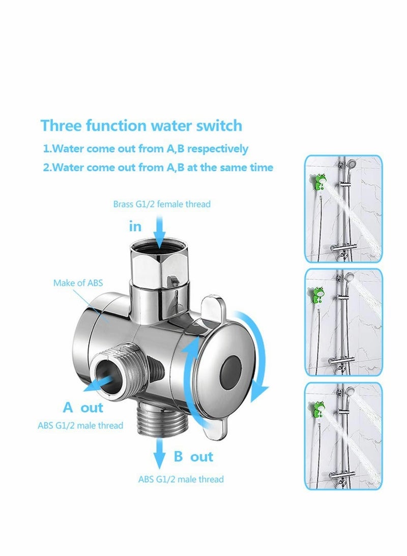 Zikra Children's Handheld Shower Head,Cartoon Water Flow Spray Shower Head Baby Kids Toddler Bath Bathing Accessories (Showerhead+Bracket+Hose+Diverter) - Image 3