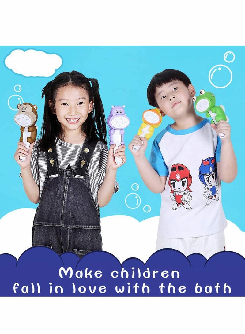 Zikra Children's Handheld Shower Head,Cartoon Water Flow Spray Shower Head Baby Kids Toddler Bath Bathing Accessories (Showerhead+Bracket+Hose+Diverter) - Image 2