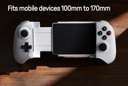 8Bitdo Ultimate Mobile Gaming Bluetooth Controller for Android Devices with Hall Effect Joysticks and Hall Triggers, Back Buttons, Mapping and Turbo Function (Black) - Image 4