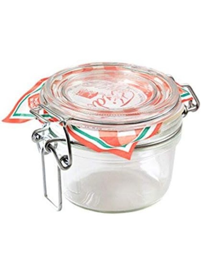 Bormioli Rocco - Bormioli Rocco Fido Preserving Jar 125ml Round Glass Dessert Glass Appetiser Glass Preserving Glass Storage Jars - Image 1