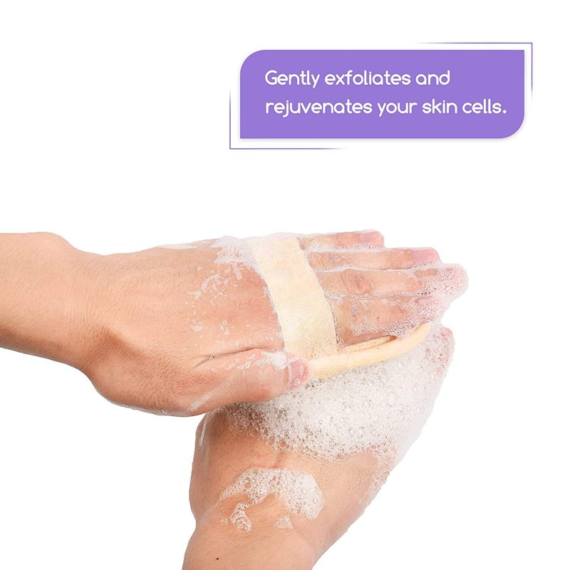 RIXTEC Set of 10 Natural Body Loofah for Bathing | Organic Loofah with strep | Shower Sponge for Women, Men and Kids - Image 3