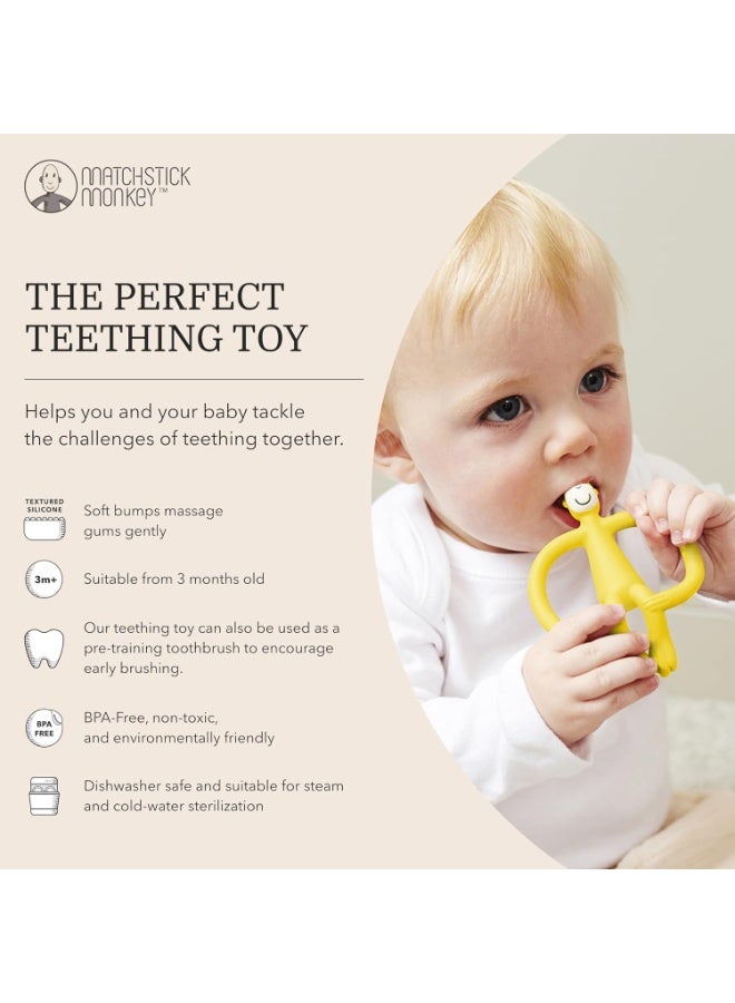 MATCHSTICK MONKEY Teether No Tail Yellow - Image 5
