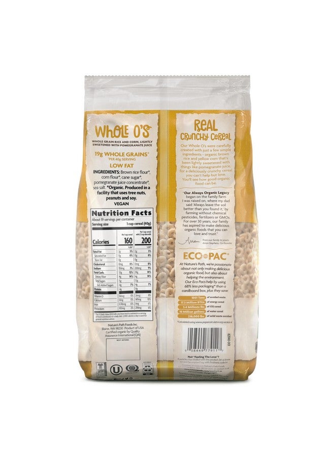 ناتشرز باث حبوب إفطار كاملة عضوية من Nature's Path، 26.4 أونصة (عبوة واحدة)، خالية من الجلوتين، عبوة صديقة للبيئة - Image 5