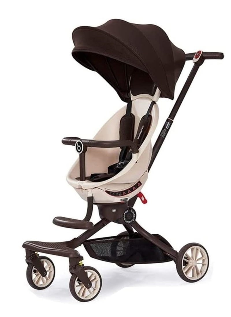 baobaohao V18 Trolley Foldable Stroller - Caramel Milk Tea  - Image 1