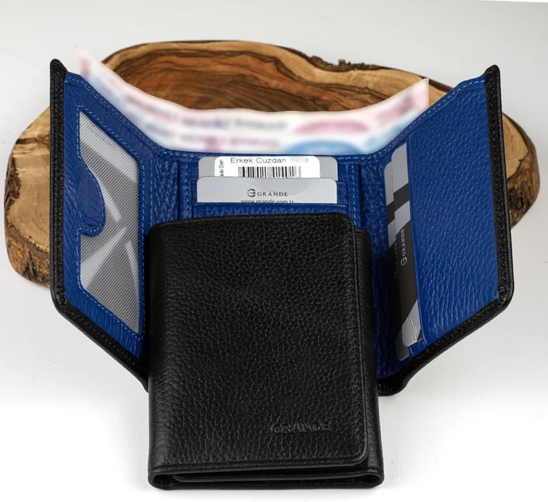 Grande 1414 Genuine Leather Magnetic Men's Wallet