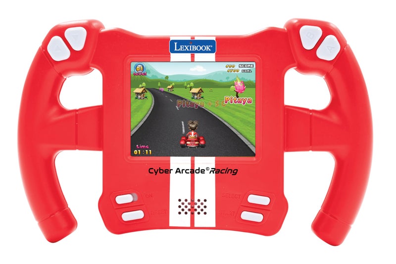 Lexibook Cyber Arcade Racing Motion Controlled Racing Console 30 Racing Action and Puzzle Games Control by Tilting Red JL3150 - Image 2