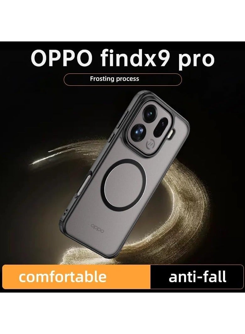 عام الغلاف الواقي الشفاف المغناطيسي لجهاز OPPO Find X9 Pro - مقاوم للصدمات والسقوط مزود بحواجز هوائية في الزوايا الأربع ويدعم الشحن اللاسلكي - Image 3