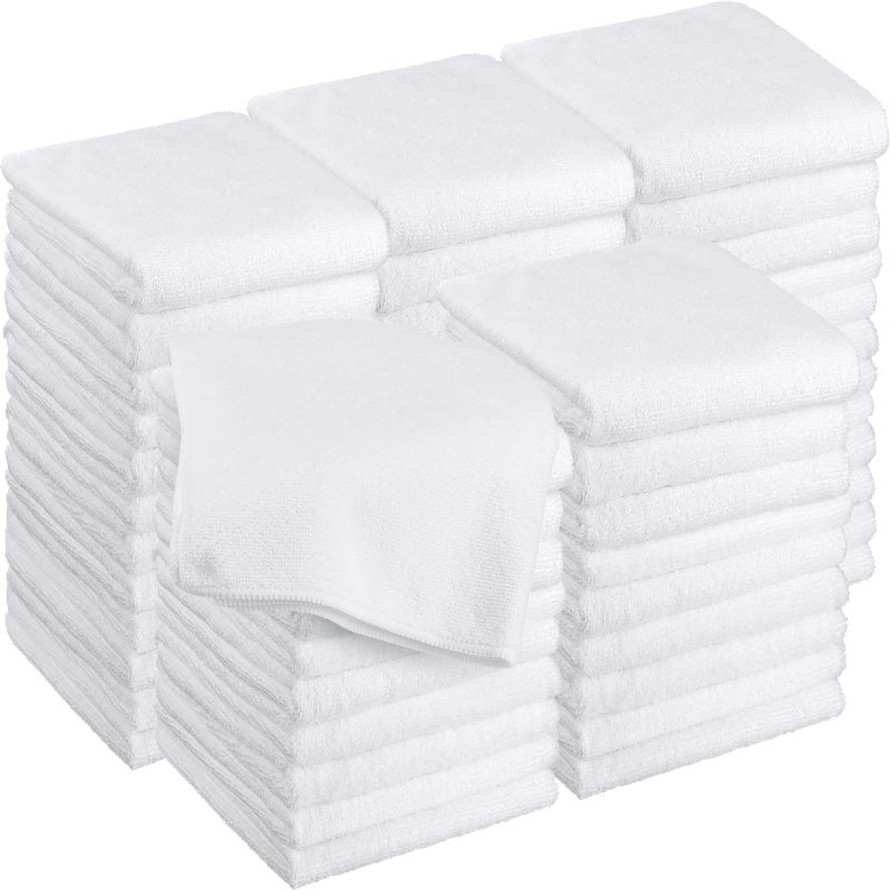 36 Packs of Bleach Proof Towels Microfiber Absorbent Salon Towels Bleach Resistant Salon Hand Towels for Gym Bath Spa Shaving Shampoo Home Hair Drying 16 x 28 Inches White