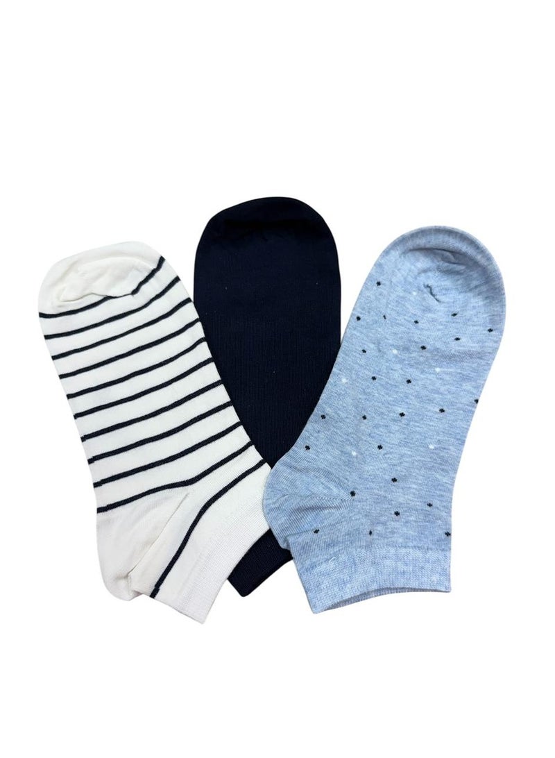 Solo Solo women Trendy Sneaker Pack of 3 Socks  - Image 2