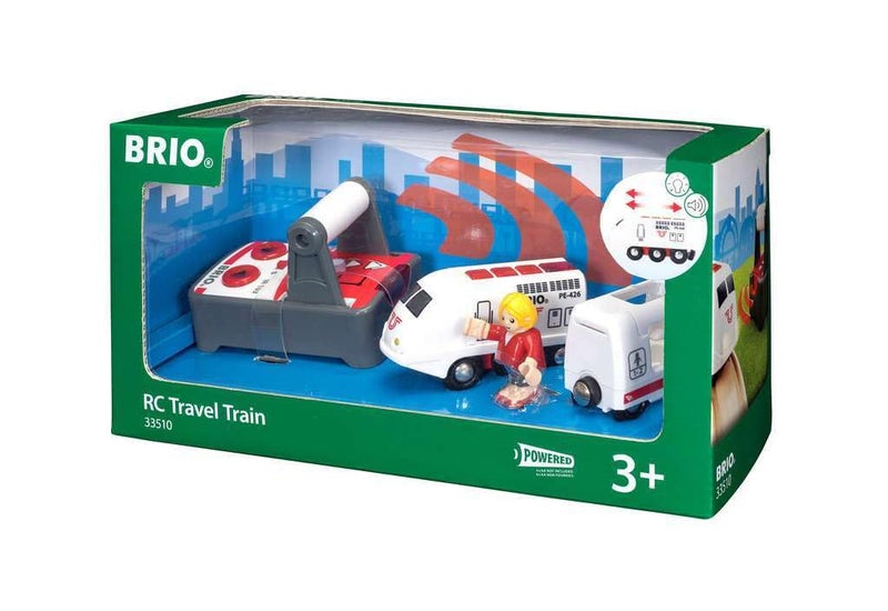 BRIO Remote Control Travel Train - Kids Toy with Light and Sound Features | Battery Operated | Compatible with Wooden Railway Tracks | Perfect for Toddlers Age 3+ - Image 3