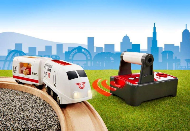 BRIO Remote Control Travel Train - Kids Toy with Light and Sound Features | Battery Operated | Compatible with Wooden Railway Tracks | Perfect for Toddlers Age 3+ - Image 5