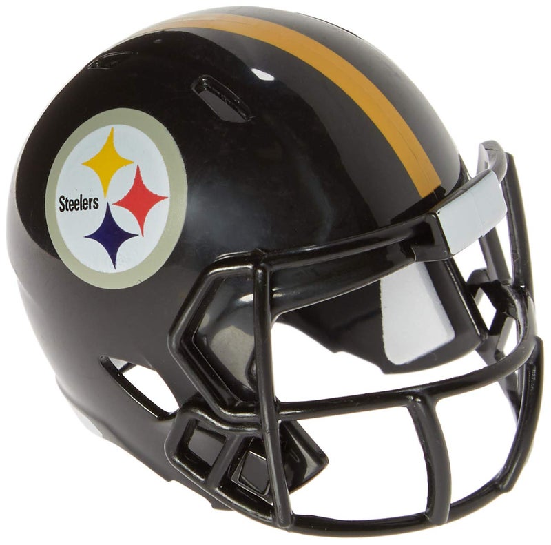 Riddell خوذة كرة القدم الصغيرة من بيتسبرغ ستيلرز NFL ريدل سبيد بوكيت برو ميكرو/حجم الجيب/ميني - Image 3