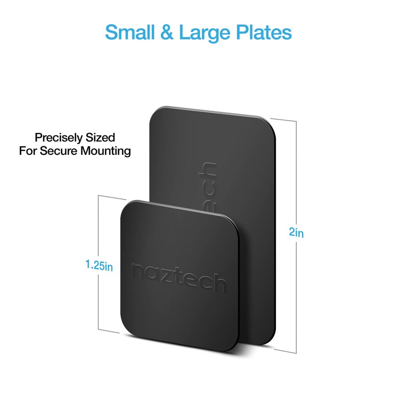 Naztech MagBuddy 2 Pack Magnet Phone Case Plate - Adhesive Metal Plate for Phone Magnet Strong Magnetic Sticker Magnetic Plates with Adhesive Backing Metal Stickers for Magnets for iPhone & Android - Image 5
