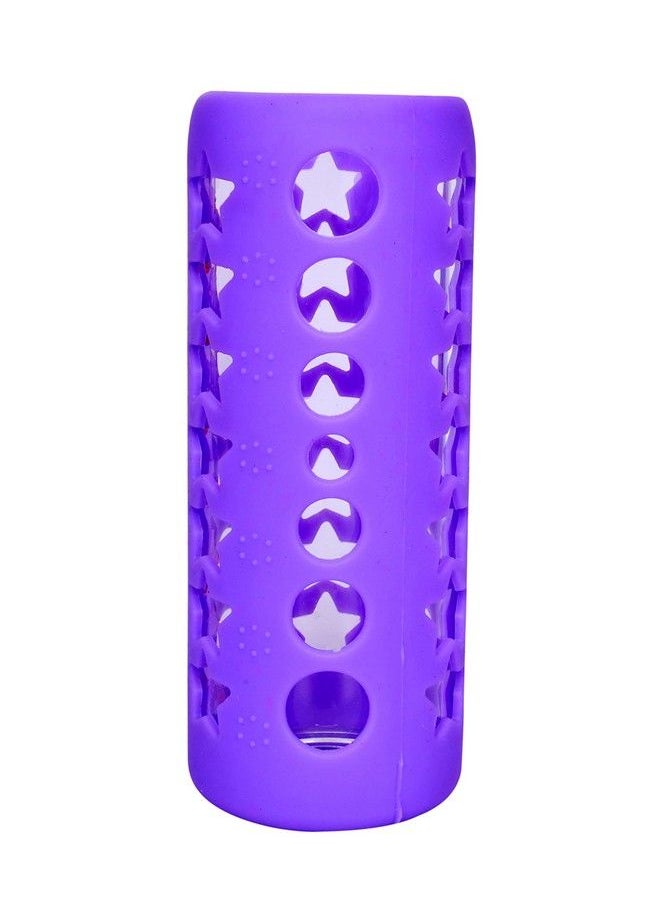 The Little Lookers Baby Feeding Bottle Silicone Warmer Cover Sleeve Holder Insulated Protection For Newborns Infants Babies (Pack Of 1) (Purple 240Ml)  - Image 1