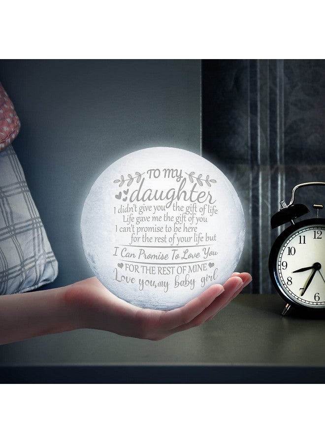 Funnli Funnli Mothers Day Gifts for Daughter, Daughter Birthday Gift Moon Lamp, Christmas Anniversary Wedding Birthday Gifts for Daughter from Mom Dad, 3D Printed LED Night Light with Wooden Stand  - Image 4