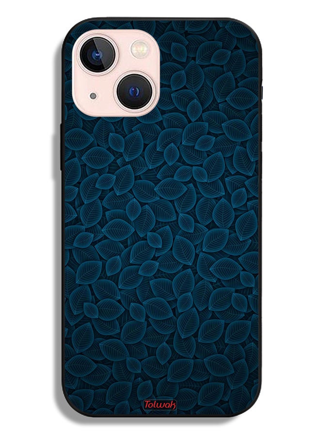 Tolwak Apple iPhone 13 mini Protective Case Digital Art Leaves Pattern - Image 2