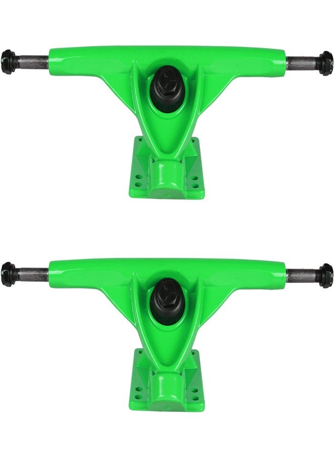 Havoc Longboard Trucks 180mm Reverse Kingpin Green (Pair) Skateboard - Image 1