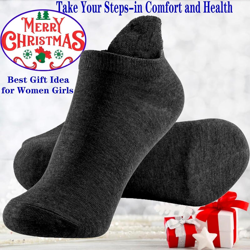 IBEILLI Women Cute Socks 10 Pairs Cotton Kawaii Embroidered Funny Low Cut Ankle Socks for Women Girls - Image 2