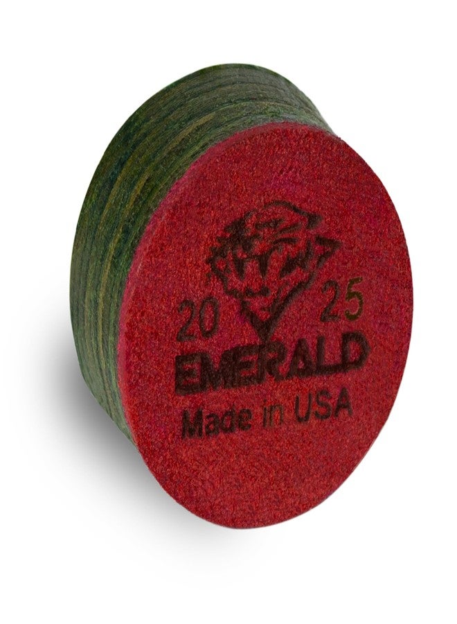 TigerProducts Tiger Emerald Laminated Billiard Pool CUE TIP 1 pc - 13 or 14 mm (13 mm) - Image 1