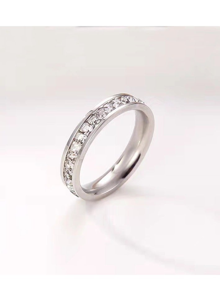 KUYING New Steel Titanium Starry Sky Ring 
