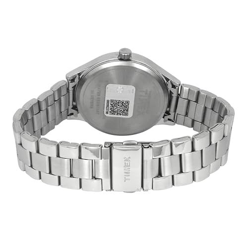 TIMEX Analog Watch for Man with Red Round Dial & Silver Stainless Steel Bracelet Band Water Resistant Men's Wrist Watches - TWEG18431 - Image 4