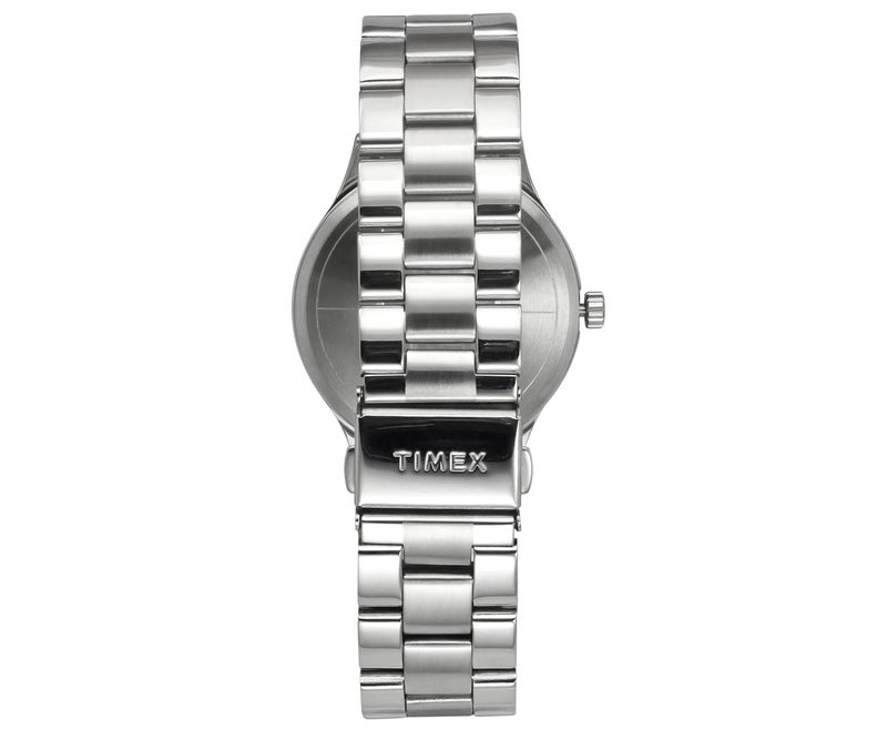 TIMEX Analog Watch for Man with Red Round Dial & Silver Stainless Steel Bracelet Band Water Resistant Men's Wrist Watches - TWEG18431 - Image 5