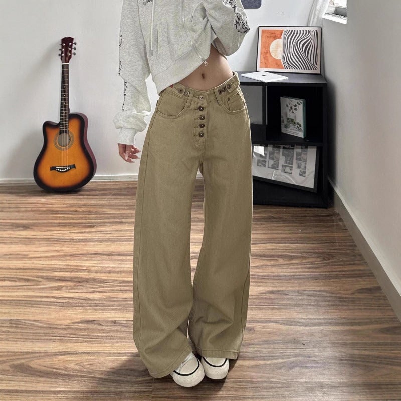 Unisex Classic Denim Jeans Loose Fit Daily Outdoor Wear - Image 5