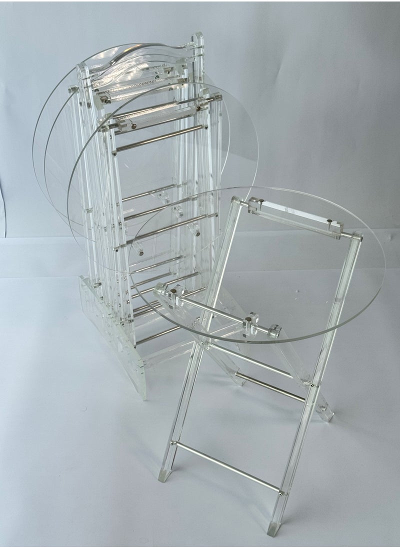 Living Acrylic tables set 4 pieces  - Image 2