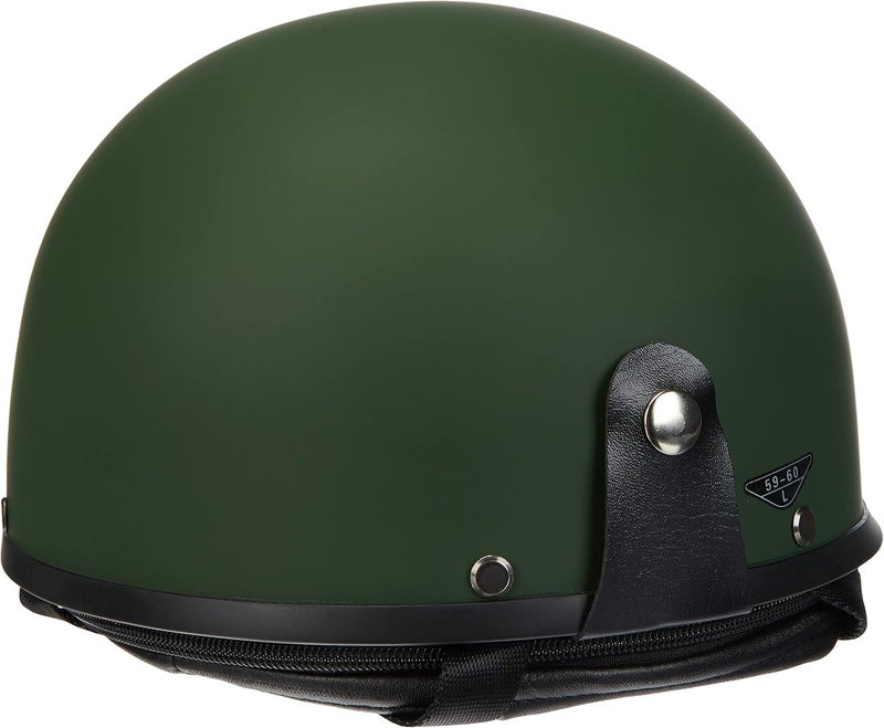 Mil-Tec Olive Half Shell Helmet with Glasses - Image 2