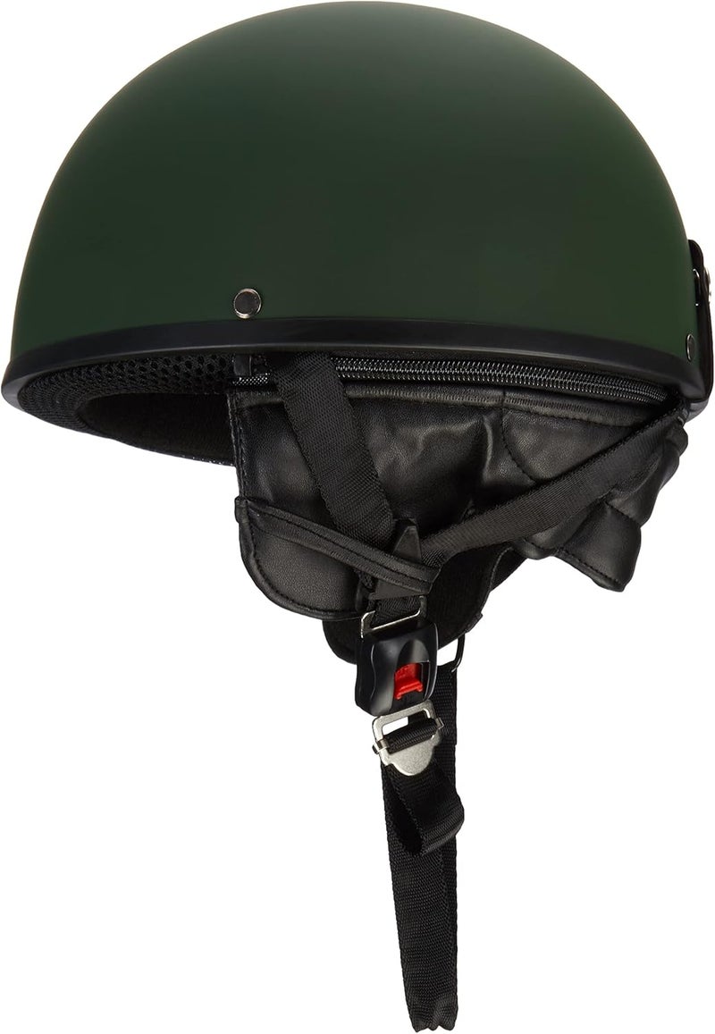 Mil-Tec Olive Half Shell Helmet with Glasses - Image 3