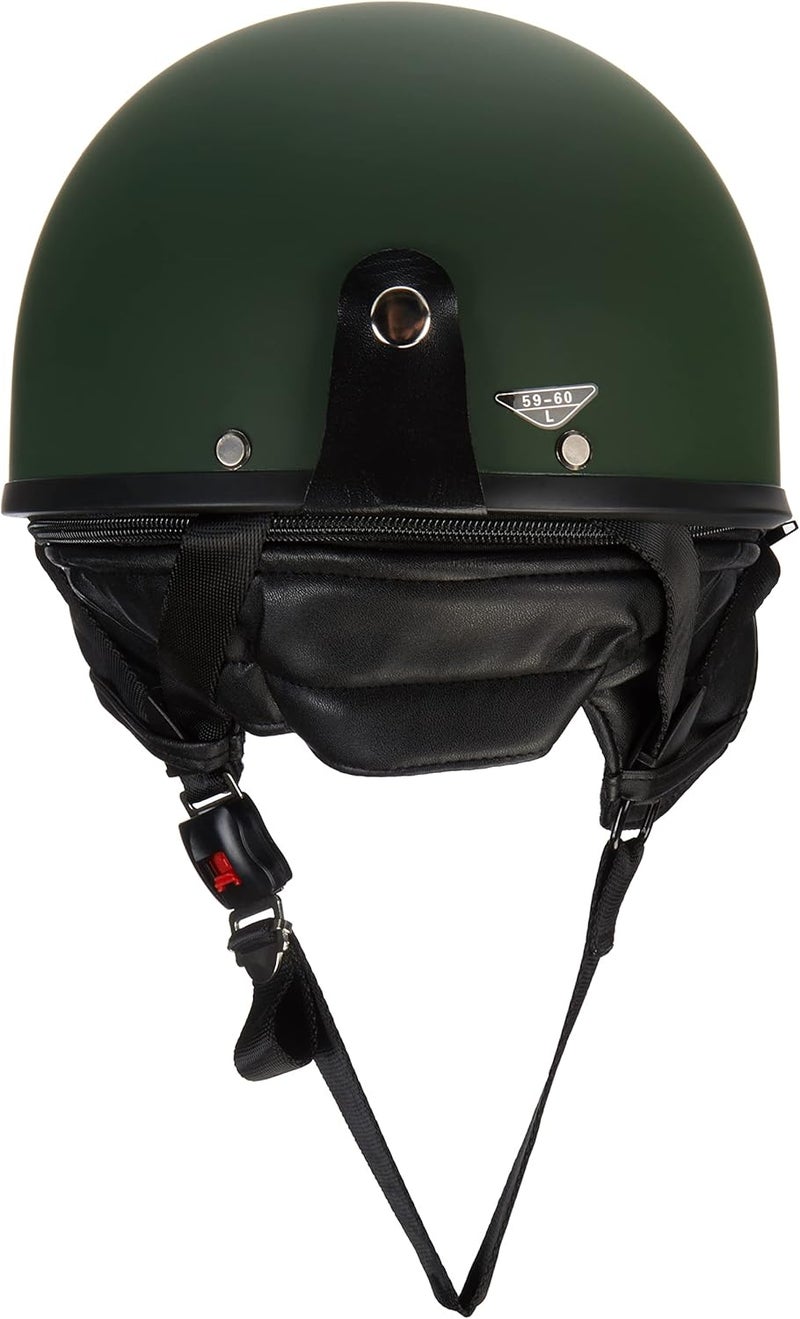 Mil-Tec Olive Half Shell Helmet with Glasses - Image 4