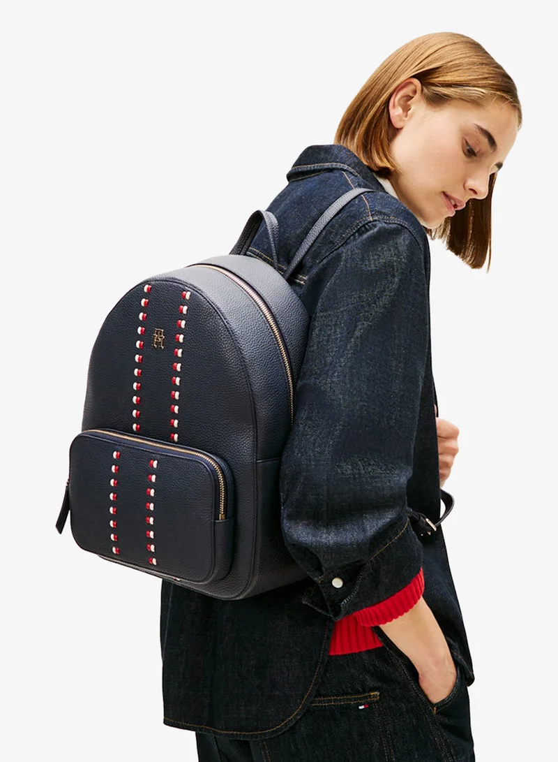 TOMMY HILFIGER  Tonal Signature Tape Backpack for Women | Best Price UAE