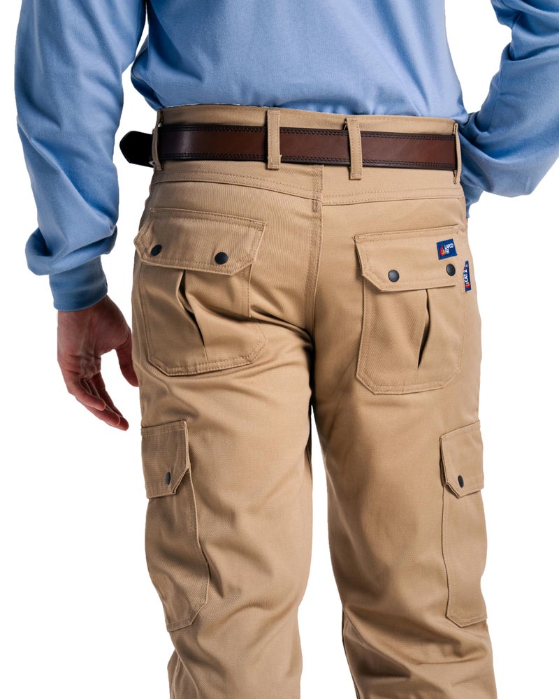 LAPCO FR Cargo Pants for Men, 100% Cotton, Flame Resistant Utility Work Pants, Mid Rise, Straight Leg, Relax Fit, Moisture Management Finish - Image 2