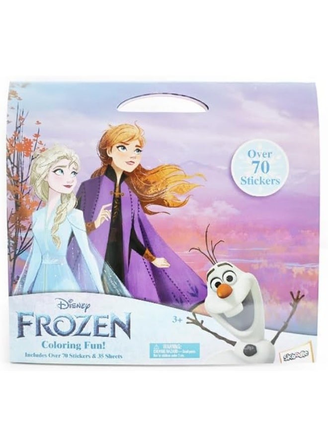 SKOODLE Disney Color & Activity Book Set for Kids: Minnie, Frozen, Princess and Spidey (Frozen Color & Activity Book) - Image 1