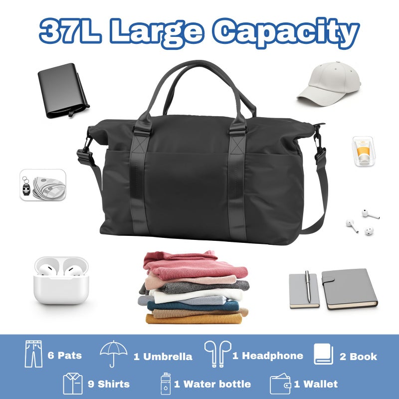 EPIMA Weekender Duffel Bags for Womenï¼Œ Travel Totes Bag for Airplane Essentials, Overnight Bags for Women with Trolley Sleeve, Large Carry On Hospital Bag for Labor and Delivery, Sport, Gym - Image 3