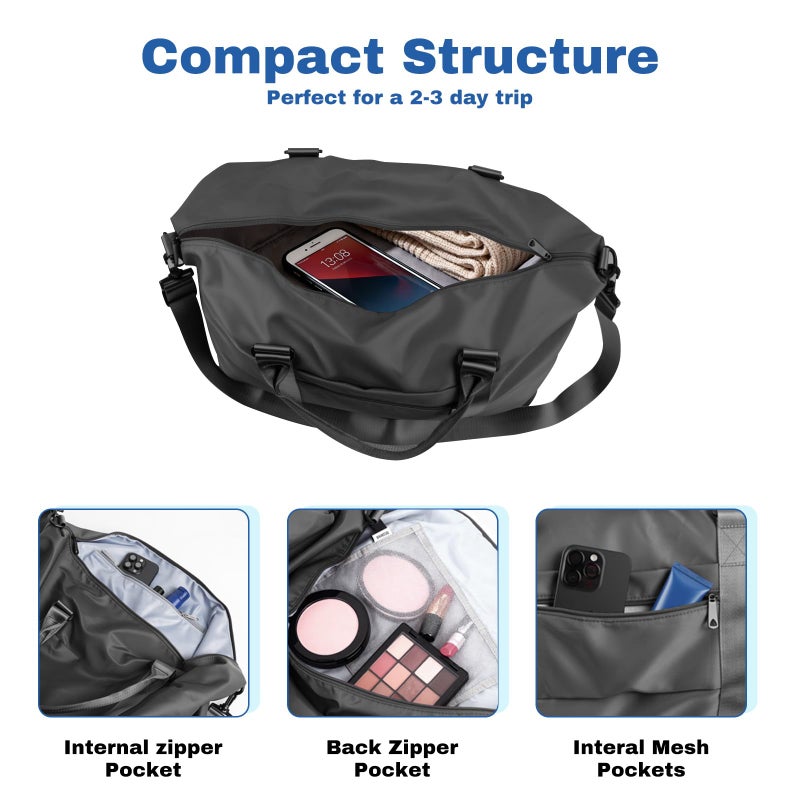 EPIMA Weekender Duffel Bags for Womenï¼Œ Travel Totes Bag for Airplane Essentials, Overnight Bags for Women with Trolley Sleeve, Large Carry On Hospital Bag for Labor and Delivery, Sport, Gym - Image 5