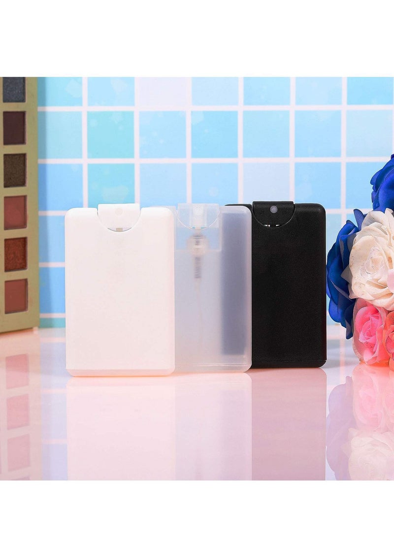 20 ml Cardcase-like Plastic Perfume Spray Bottles Refillable Fine Mist Bottle Portable Moisturizing Sprayer Box Empty Travel for Makeup Cosmetic Essential Oil (15 Pcs)